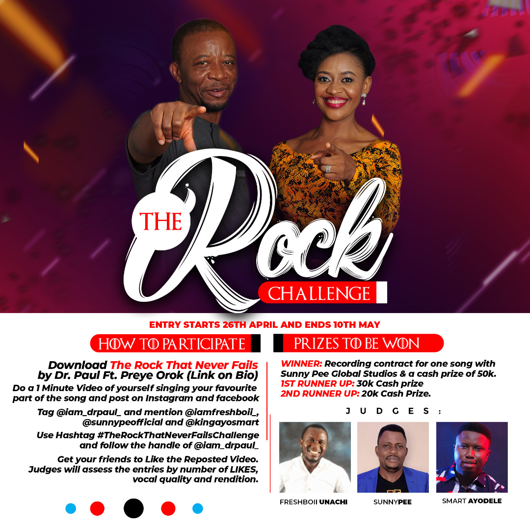 The Rock Challenge: The Biggest Ever Gospel Music Challenge Starts 26th April - 10th May