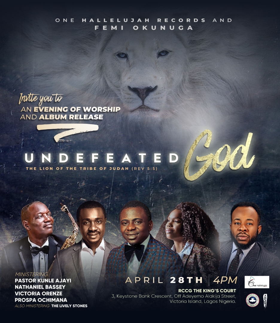 Event: Femi Okunuga To Launch Sophomore Album "Undefeated God"